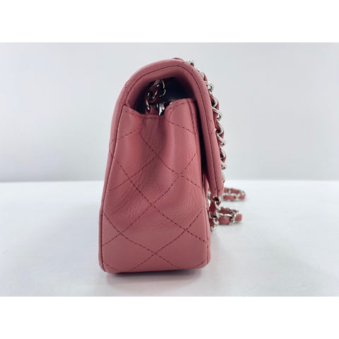 CHANEL Mini Matelasse Shoulder Bag pink WS34151