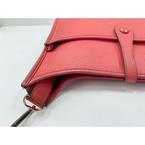 HERMES Evelyn 3 Shoulder Bag Red WS34154