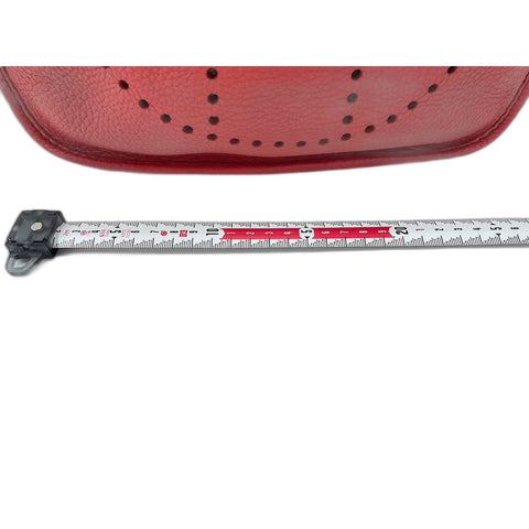 HERMES Evelyn 3 Shoulder Bag Red WS34154