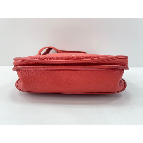 HERMES Evelyn 3 Shoulder Bag Red WS34154