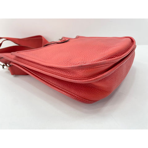 HERMES Evelyn 3 Shoulder Bag Red WS34154