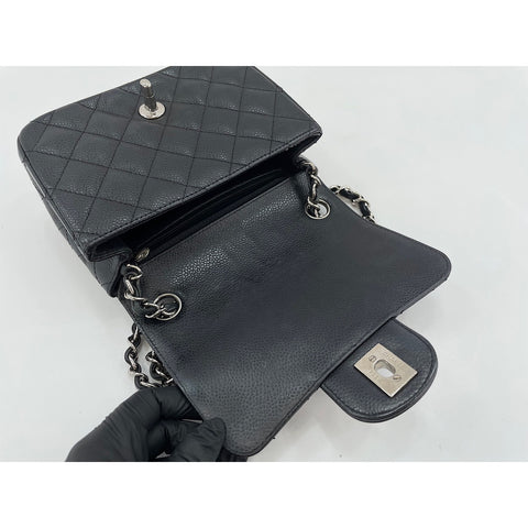 CHANEL Mini Matelasse Shoulder Bag black WS34155