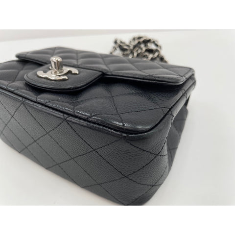 CHANEL Mini Matelasse Shoulder Bag black WS34155