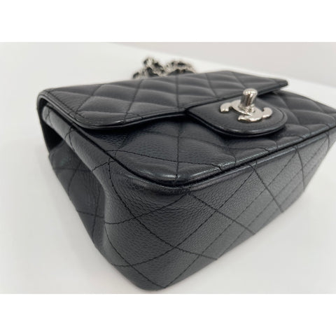 CHANEL Mini Matelasse Shoulder Bag black WS34155