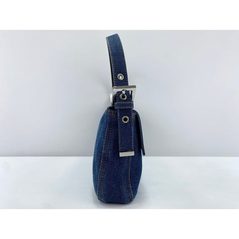 FENDI Mamma bucket Shoulder Bag Navy WS34158