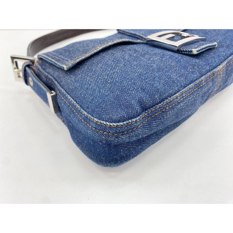 FENDI Mamma bucket Shoulder Bag Navy WS34158