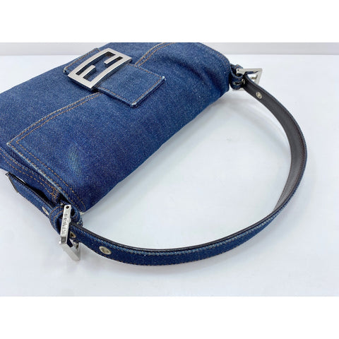 FENDI Mamma bucket Shoulder Bag Navy WS34158
