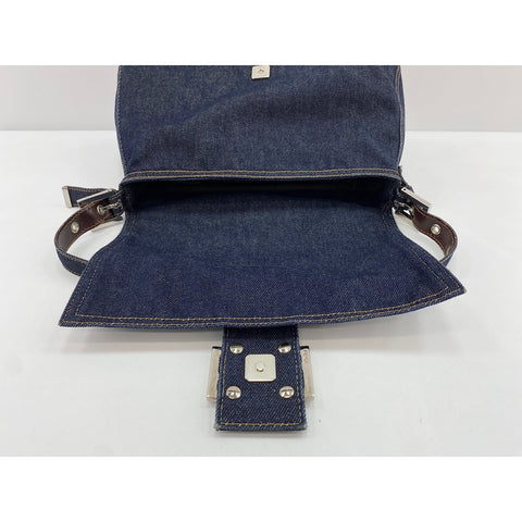 FENDI Mamma bucket Shoulder Bag Navy WS34159