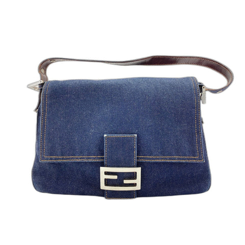FENDI Mamma bucket Shoulder Bag Navy WS34159