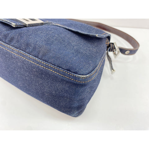 FENDI Mamma bucket Shoulder Bag Navy WS34159
