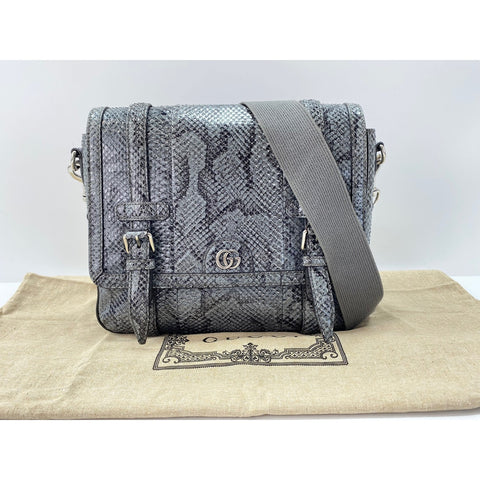 GUCCI Double G Shoulder Bag gray WS34160