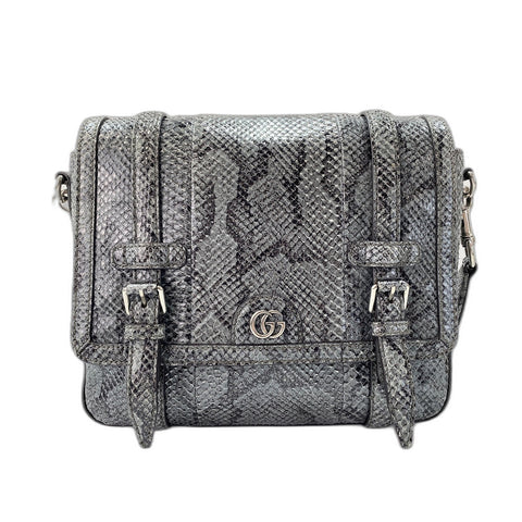 GUCCI Double G Shoulder Bag gray WS34160