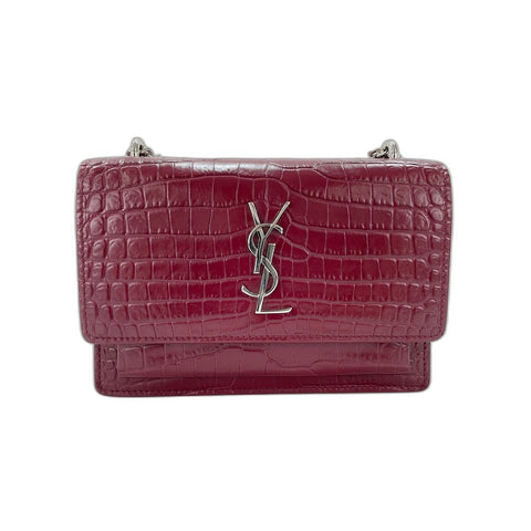 SAINT LAURENT PARIS Sunset Shoulder Bag Red WS34164