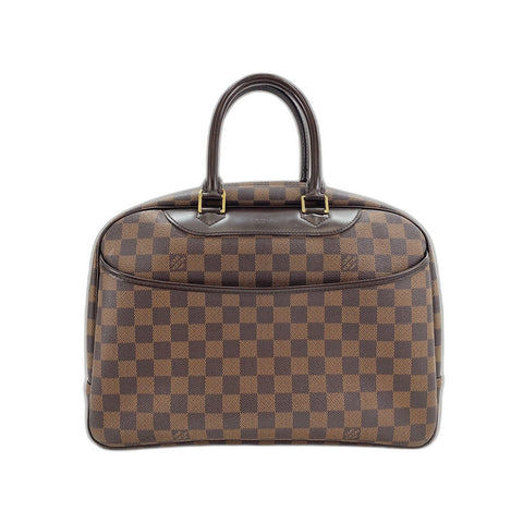 LOUIS VUITTON Deauville Handbag Brown WS34174