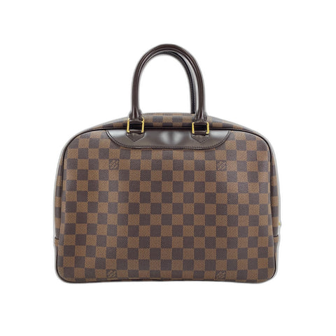 LOUIS VUITTON Deauville Handbag Brown WS34174