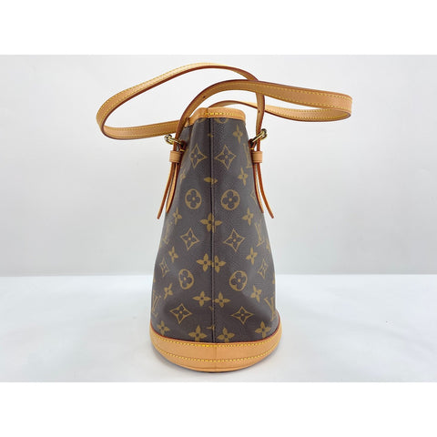 LOUIS VUITTON Petit bucket Tote Bag Brown WS34176