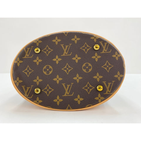 LOUIS VUITTON Petit bucket Tote Bag Brown WS34176