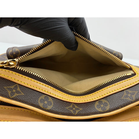 LOUIS VUITTON Hudson Shoulder Bag Brown WS34177