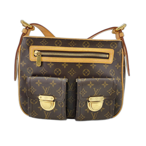 LOUIS VUITTON Hudson Shoulder Bag Brown WS34177