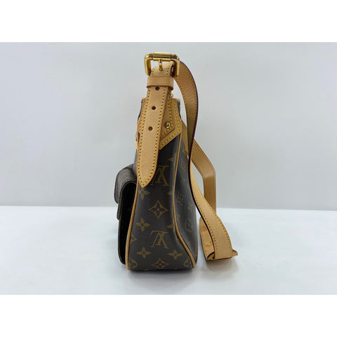 LOUIS VUITTON Hudson Shoulder Bag Brown WS34177