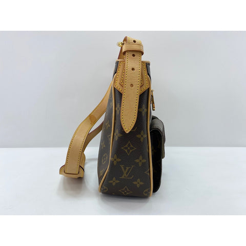 LOUIS VUITTON Hudson Shoulder Bag Brown WS34177