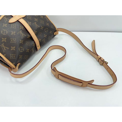 LOUIS VUITTON Saumur Shoulder Bag Brown WS34178