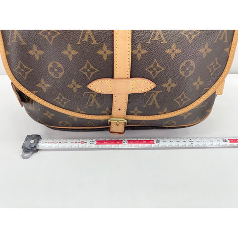 LOUIS VUITTON Saumur Shoulder Bag Brown WS34178