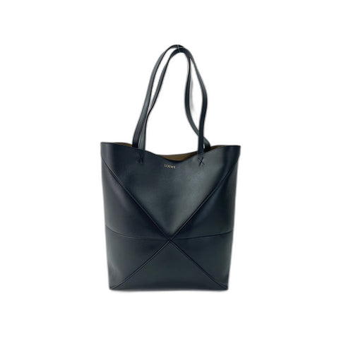 LOEWE puzzle Tote Bag black WS34181