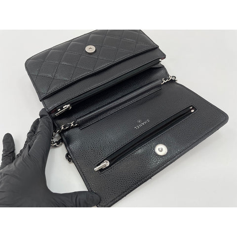 CHANEL Matelasse Shoulder Bag black WS34182