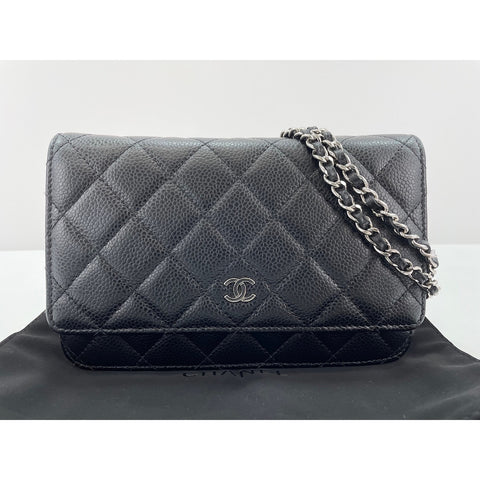 CHANEL Matelasse Shoulder Bag black WS34182
