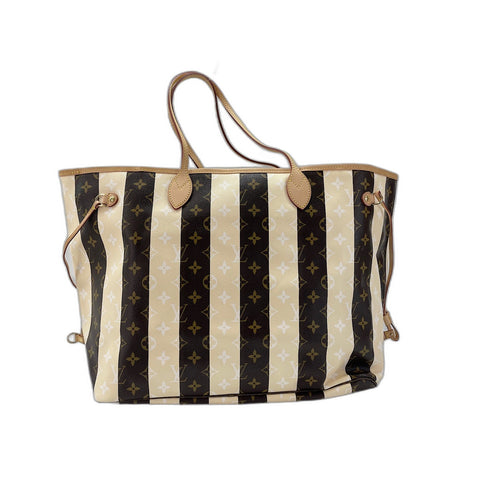 LOUIS VUITTON Rayure Neverfull Tote Bag Brown WS34183