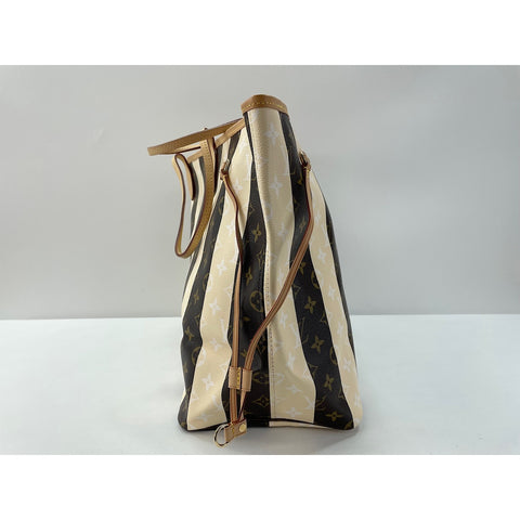 LOUIS VUITTON Rayure Neverfull Tote Bag Brown WS34183