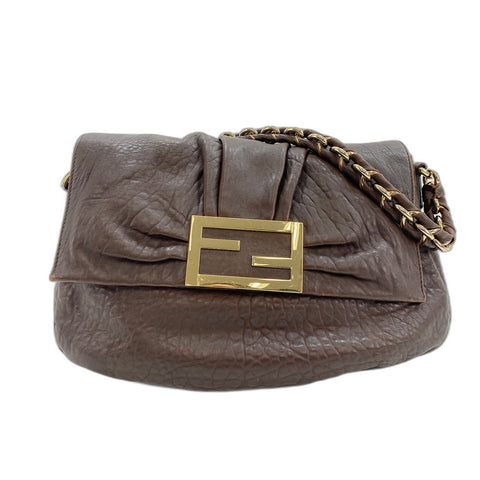 FENDI Shoulder Bag Brown WS34187