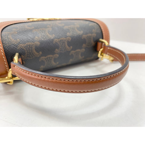 CELINE Minibus Claire Shoulder Bag Brown WS34189