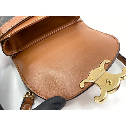 CELINE Minibus Claire Shoulder Bag Brown WS34189