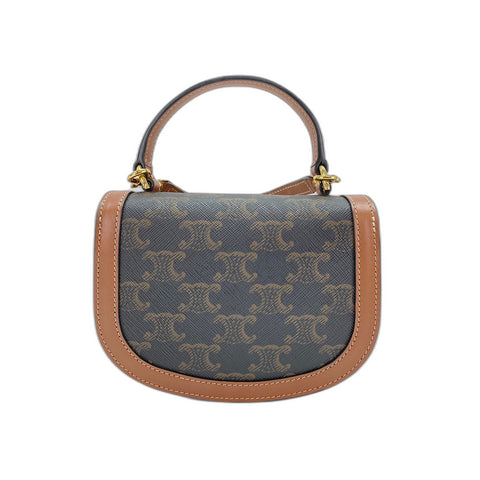 CELINE Minibus Claire Shoulder Bag Brown WS34189