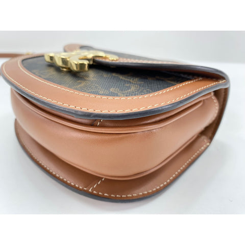 CELINE Minibus Claire Shoulder Bag Brown WS34189