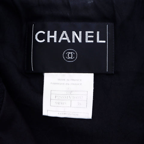 Chanel CHANEL Coco Botan Tweed Jacket Size 38 2005 Jacket Silk Black WS3418