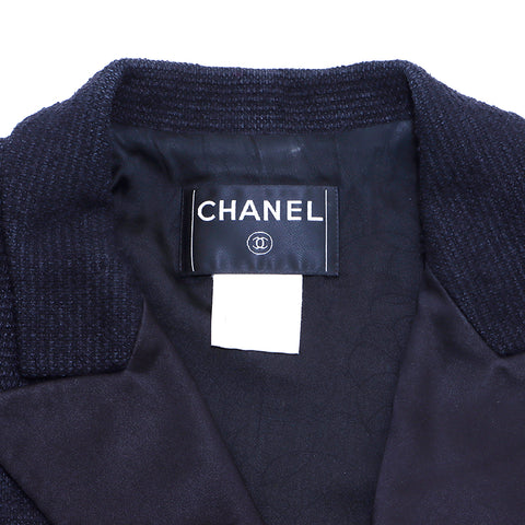 Chanel CHANEL Coco Botan Tweed Jacket Size 38 2005 Jacket Silk Black WS3418