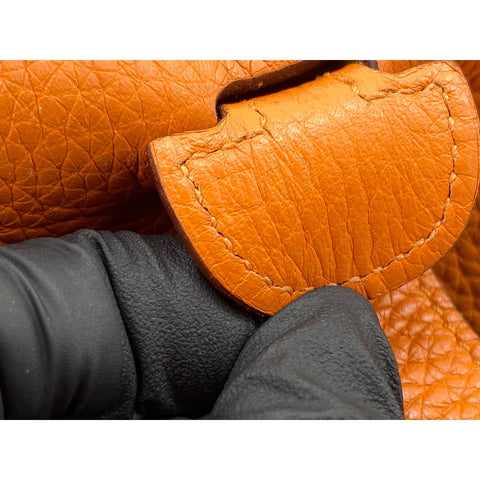 HERMES Evelyn 2 Shoulder Bag Orange WS34193