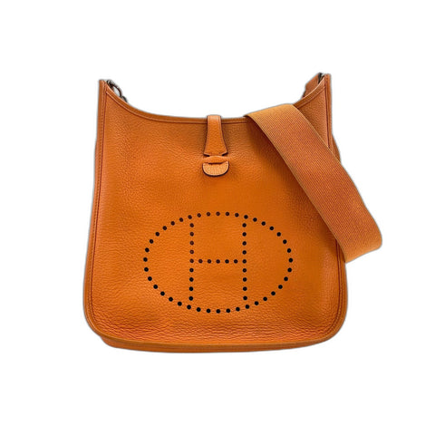 HERMES Evelyn 2 Shoulder Bag Orange WS34193