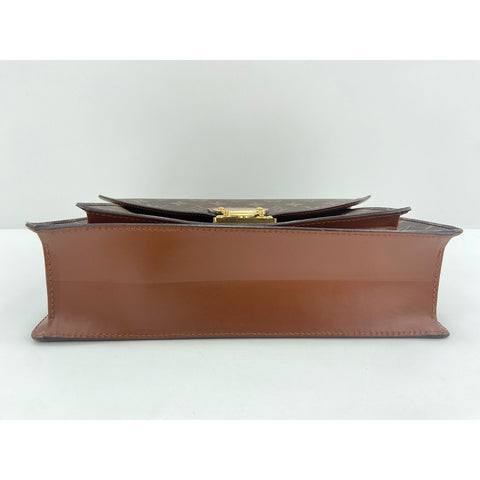 LOUIS VUITTON Monceau Handbag Brown WS34196