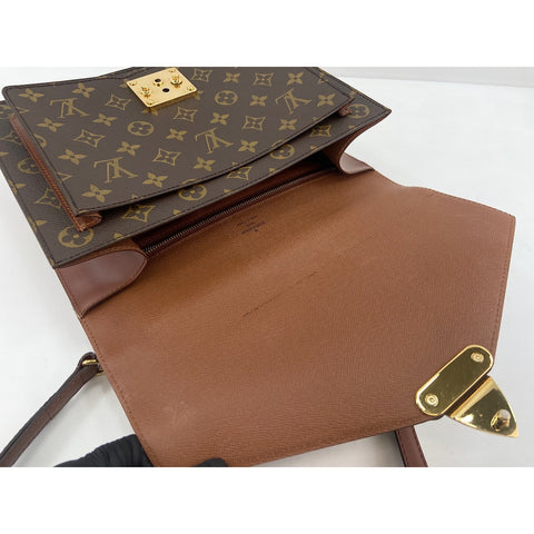 LOUIS VUITTON Monceau Shoulder Bag Brown WS34197