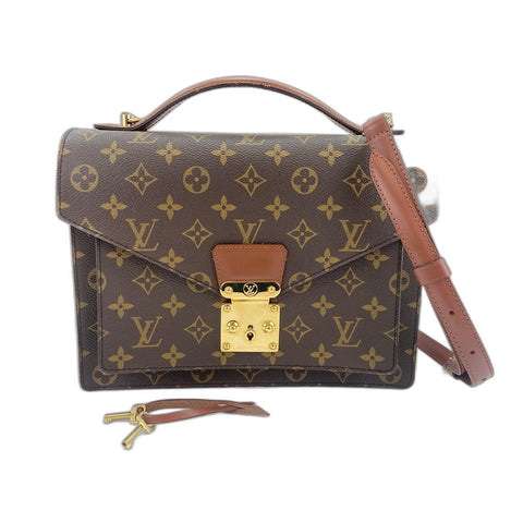 LOUIS VUITTON Monceau Shoulder Bag Brown WS34197