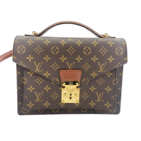 LOUIS VUITTON Monceau Shoulder Bag Brown WS34197