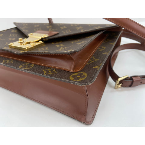 LOUIS VUITTON Monceau Shoulder Bag Brown WS34197