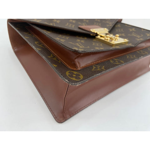 LOUIS VUITTON Monceau Shoulder Bag Brown WS34197