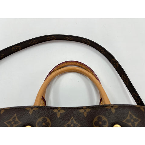 LOUIS VUITTON Montaigne Shoulder Bag Brown WS34199