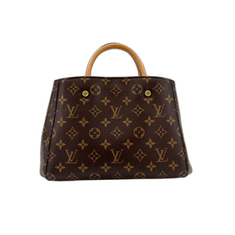 LOUIS VUITTON Montaigne Shoulder Bag Brown WS34199