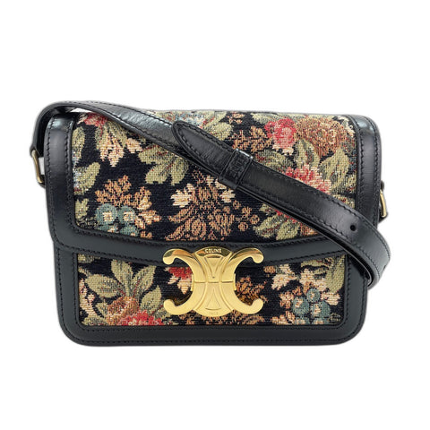 CELINE teen Shoulder Bag black WS34203